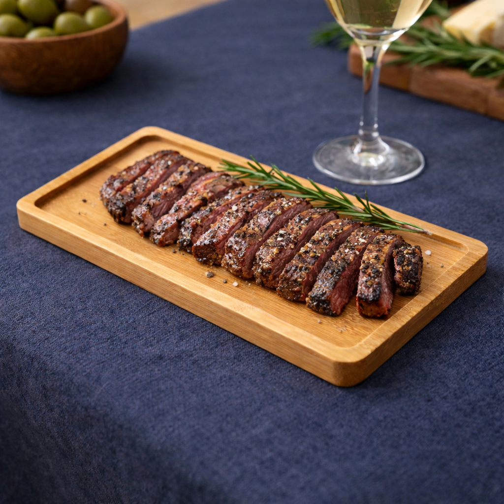 RECTANGULAR WOODEN SERVING BOARD